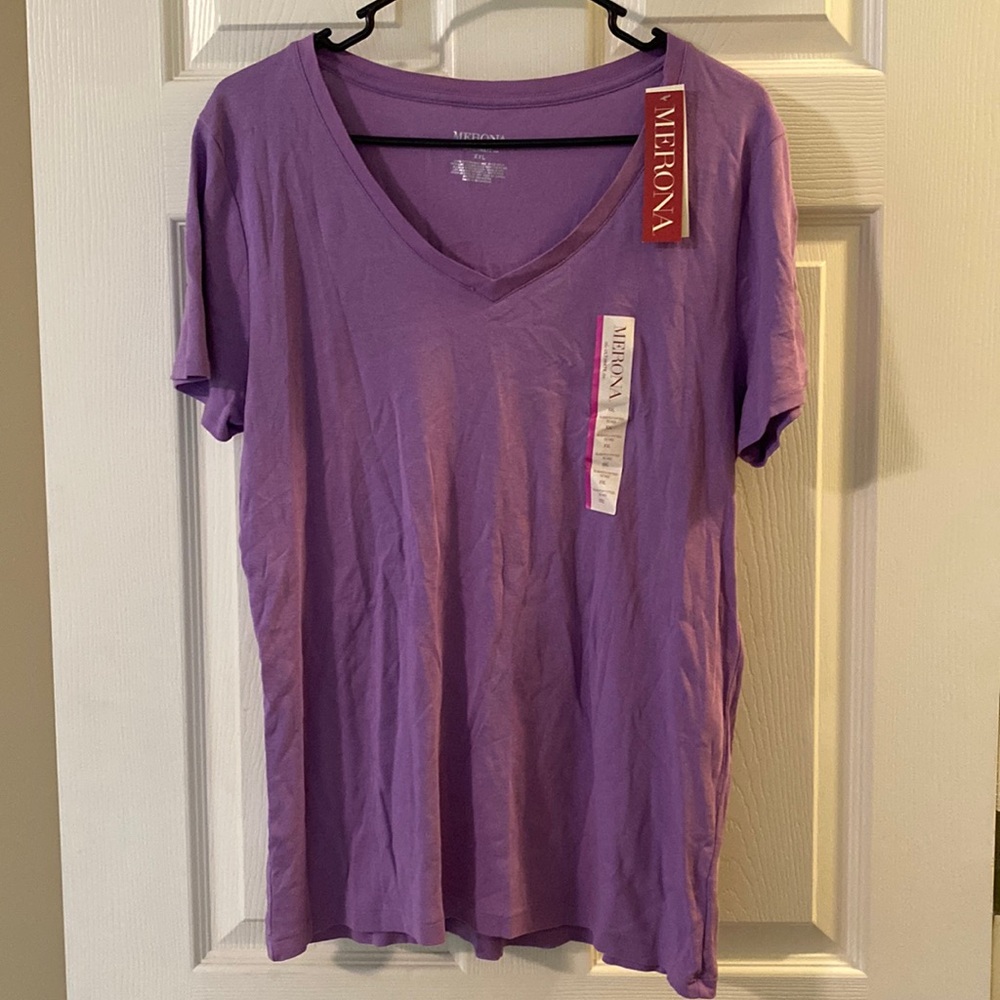 Merona Purple V Neck